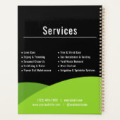 Modern Lawn Care Landscaping Business Planner (Achterkant)