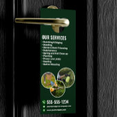 Modern Lawn Care Landscaping Maaiservice Deurhanger