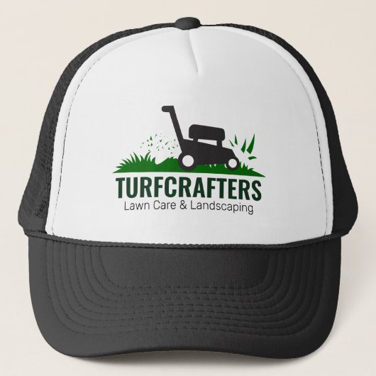Modern Lawn Care Landscaping Maaiservice Trucker Pet (Voorkant)