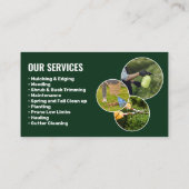 Modern Lawn Care Landscaping Maaiservice Visitekaartje (Achterkant)