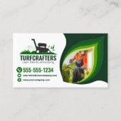 Modern Lawn Care Landscaping Maaiservice Visitekaartje (Voorkant)