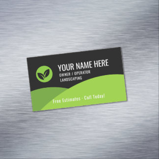 Modern Lawn Care Landscaping Magnetisch Visitekaartje