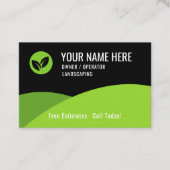 Modern Lawn Care Landscaping Visitekaartje (Voorkant)