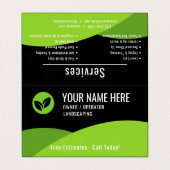 Modern Lawn Care Landscaping Visitekaartje (Buitenkant ongevouwen)