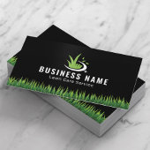 Modern Lawn Care Logo Professional Landscaping Visitekaartje