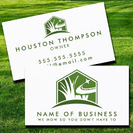 Modern Lawn Care Logo Professioneel Landschap Visitekaartje