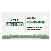 Modern Lawn Service Magnetic Profile Card Magnetisch Visitekaartje (Voorkant)