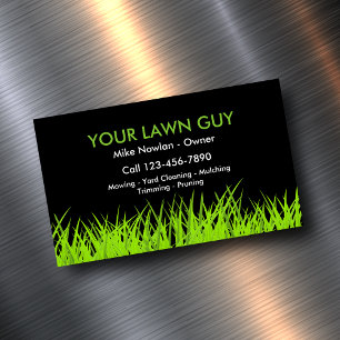 Modern Lawn Service Simple Magnetisch Visitekaartje