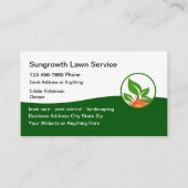 Modern Lawn Services Embleem Visitekaartjes (Voorkant)
