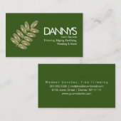 Modern Lawn Services Faux Folie Leaf Visitekaartje (Voorkant / Achterkant)