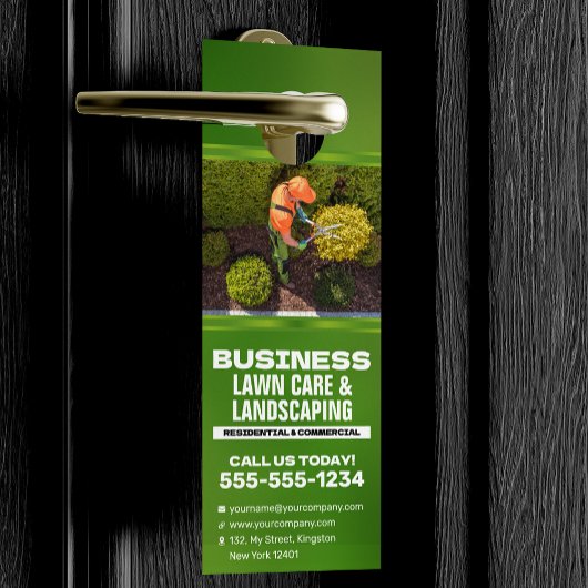 Modern Lawncare & Landscaping Lawn care maaien Deurhanger