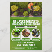 Modern Lawncare & Landscaping Lawn care maaien Flyer (Voorkant)