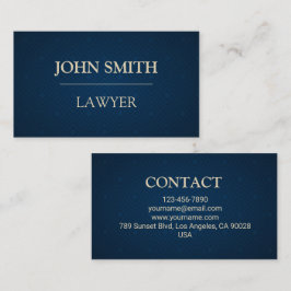 Modern Lawyer Business Card Visitekaartje