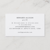 Modern Lawyer Justice Scales Black White Visitekaartje (Achterkant)