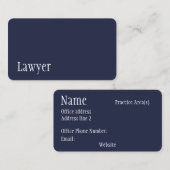 Modern Lawyer Visitekaartje (Voorkant / Achterkant)