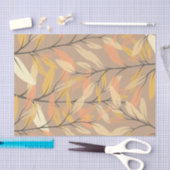 Modern Leaf and Branch Autumn Pattern Tissuepapier (Craft)