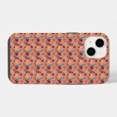 Modern Leaf Pattern iPhone Hoesje (Achterkant horizontaal)