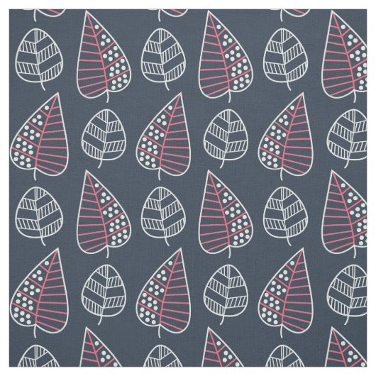 Modern Leaf Pattern Stof (Swatch)