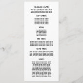 Modern Leaf, Restaurant Slimline Menu (Achterkant)