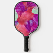 Modern Leafy Design Pattern Pickleball Paddle (Achterkant)
