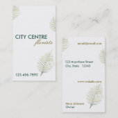 Modern Leafy Visitekaartje (Voorkant / Achterkant)