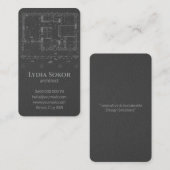 Modern Leather Architect Visitekaartje (Voorkant / Achterkant)