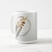 Modern Leave Esthetische Mok/Mok koffie Koffiemok (Voorkant links)