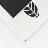 Modern Leaves Baby Milestone Blanket Fleece Deken (Hoek)