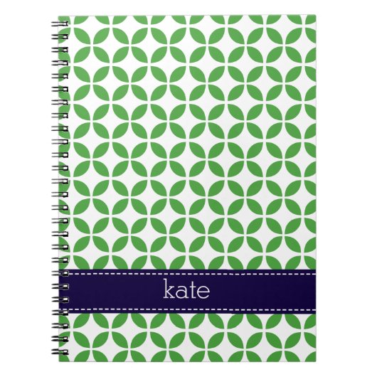 Modern Leaves Custom Notitieboek (Voorkant)