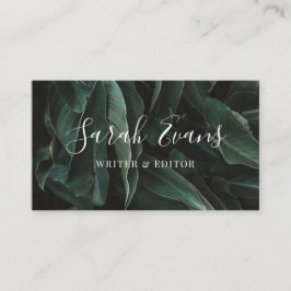 Modern Leaves Greenery Visitekaartje