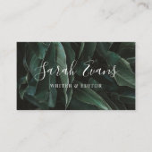 Modern Leaves Greenery Visitekaartje (Voorkant)