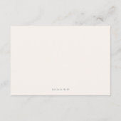 Modern Leaves Minimalistisch Lijst RSVP-kaart Informatiekaartje (Achterkant)