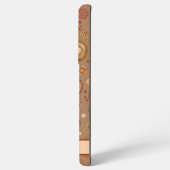 Modern Leaves Pattern Trendy Personaliseer Naam Samsung Galaxy Hoesje (Achterkant horizontaal)