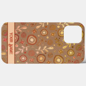 Modern Leaves Trendy  naam Inspirivity Case-Mate iPhone Case (Achterkant (horizontaal))