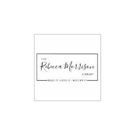 Modern Lees het Love It Return It | Aangepaste bib Rubberstempel