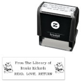 Modern Lees Liefde Terug Classroom Bibliotheek van Zelfinktende Stempel (In situ)