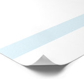 Modern legance boys Baptisme Welkom Poster (Hoek)