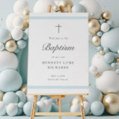 Modern legance boys Baptisme Welkom Poster