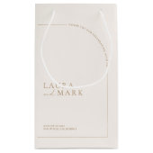 Modern legant Arch Wedding Gast haar favoriet Klein Cadeauzakje (Achterkant)