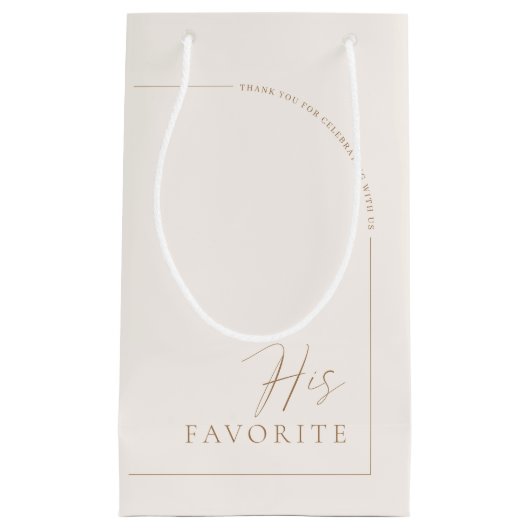 Modern legant Arch Wedding Gast haar favoriet Klein Cadeauzakje (Voorkant)