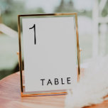Modern legant bruiloft tabelnummer kaart<br><div class="desc">Dit is een modern, elegant huwelijkstafelnummer. Bewerk de meeste bewoordingen en alle lettertypen en achtergrondkleuren. // Voor overeenkomende items, bezoek dan het "HARLOW" collectie in de Sincerely By Nicole Zazzle winkel. * Als u van dit ontwerp houdt maar het niet beschikbaar voor iets ziet u zoekt, gelieve te contacteren me...</div>