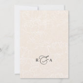 Modern legant Calligraphy Script Wedding Kaart (Achterkant)