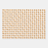 Modern legant Classy White Gold Copper Polka Dots Inpakpapier Vel (Voorkant 3)