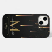 Modern legant Driving Gold met monogram Case-Mate iPhone Case (Achterkant (horizontaal))