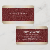 Modern legant Gold Foil Metal Professional Visitekaartje (Voorkant / Achterkant)