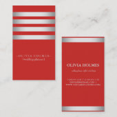 Modern legant Gold Foil Metal Professional Visitekaartje (Voorkant / Achterkant)