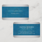 Modern legant Gold Foil Metal Professional Visitekaartje (Voorkant / Achterkant)