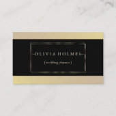 Modern legant Gold Foil Metal Professional Visitekaartje (Voorkant)