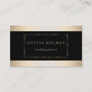 Modern legant Gold Foil Metal Professional Visitekaartje