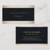 Modern legant Gold Foil Metal Professional Visitekaartje (Voorkant / Achterkant)